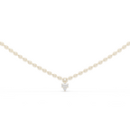 1Minimal Diamond Drop Pendant Necklace