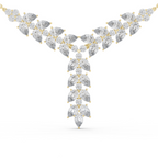 1Pear Diamond V Drop Statement Necklace