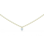 1Minimal Diamond Drop Pendant Necklace