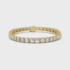 Round Diamond Graduated Link Bracelet