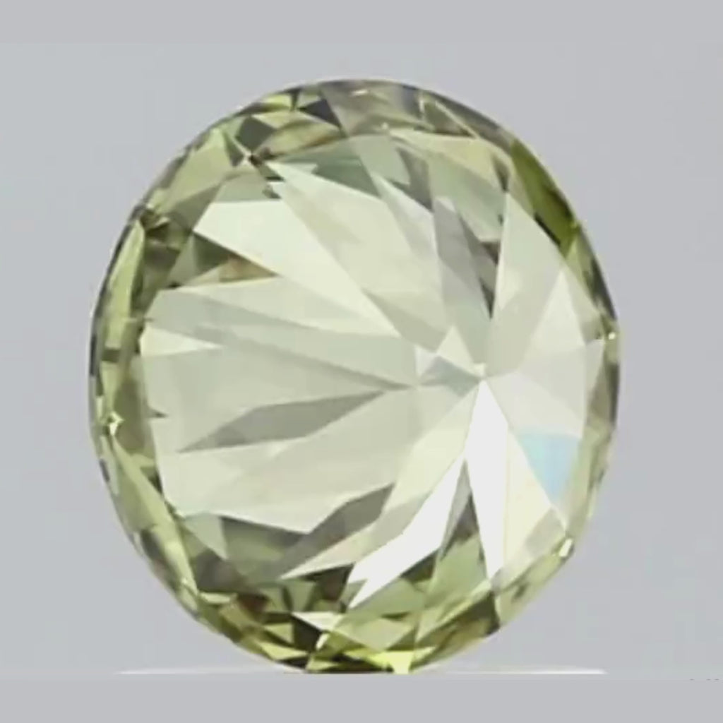 IGI | 1.00 CT Fancy Vivid Green Lab Grown Diamond | Round Brilliant |