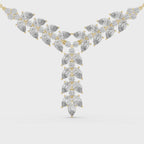 1Pear Diamond V Drop Statement Necklace
