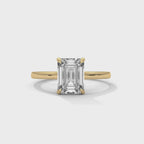 Emerald Cut Diamond Solitaire Ring