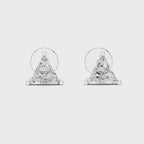 Triangle Diamond Stud Earrings