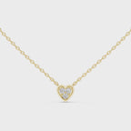 1Heart Shape Diamond Cluster Pendant Necklace