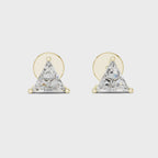 Triangle Diamond Stud Earrings
