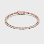 Baguette Cut Diamond Tennis Bracelet