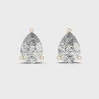 Pear Shape Diamond Stud Earrings