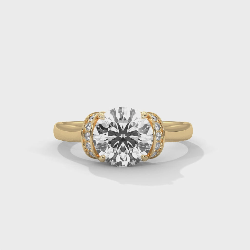 Classic Round Diamond Engagement Ring