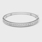 Round Diamond Channel Set Bangle Bracelet