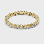 Cushion Diamond Link Tennis Bracelet