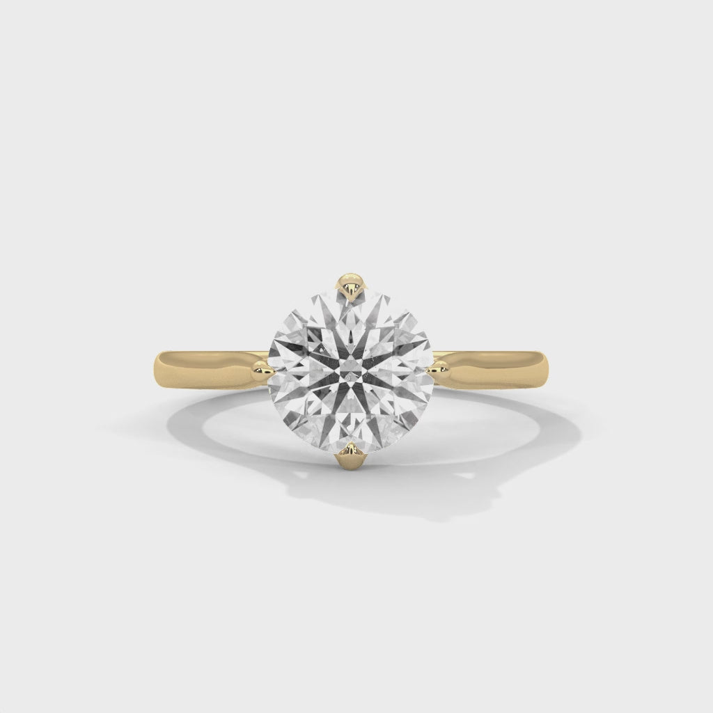 Classic Round Diamond Solitaire Ring