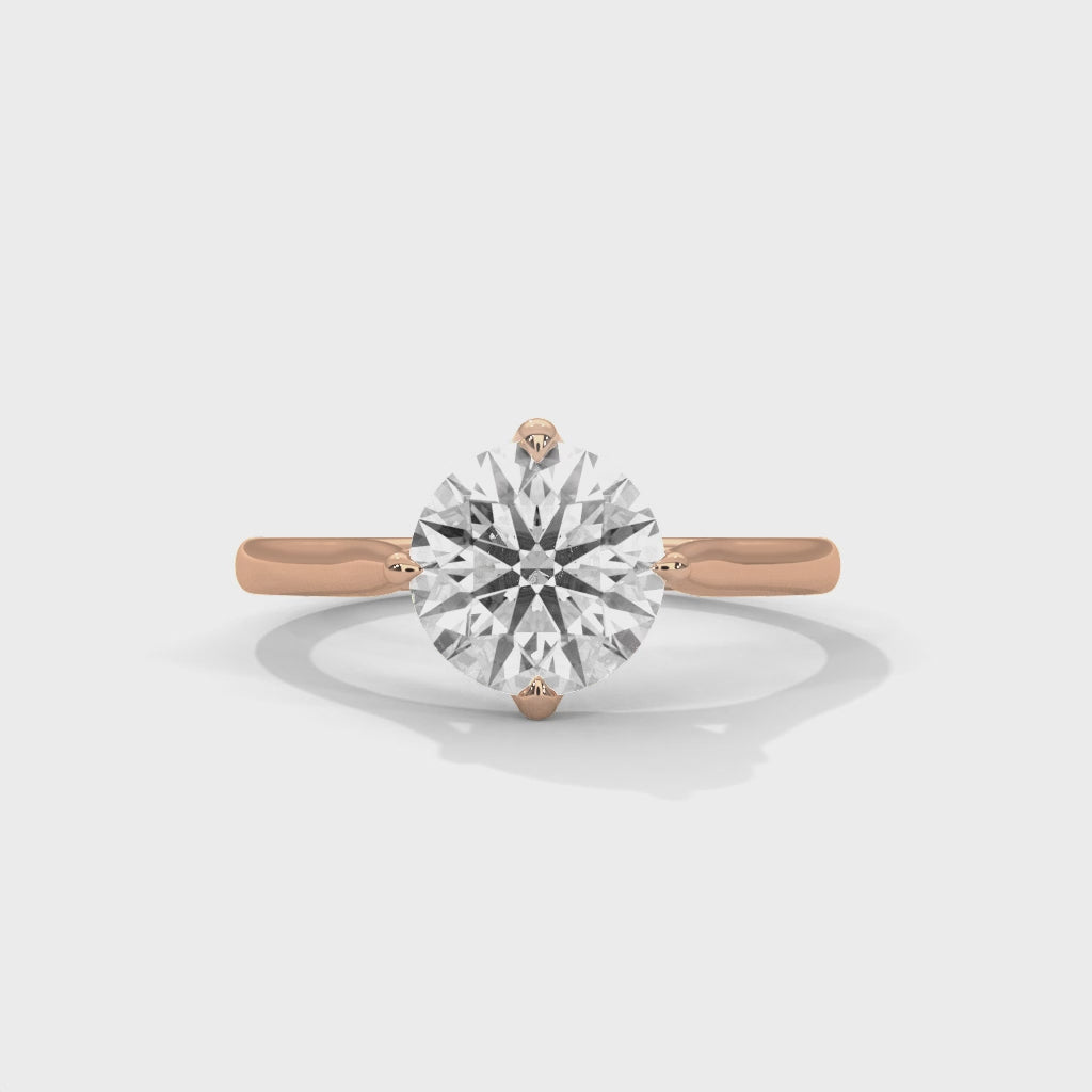 Classic Round Diamond Solitaire Ring