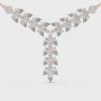 1Pear Diamond V Drop Statement Necklace