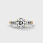 Three Stone Diamond Engagement Ring