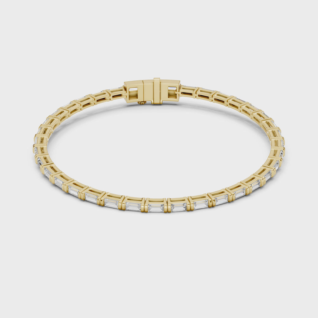 Baguette Cut Diamond Tennis Bracelet