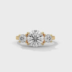 Three Stone Round Diamond Engagement Ring
