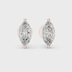 Marquise Diamond Stud Earrings