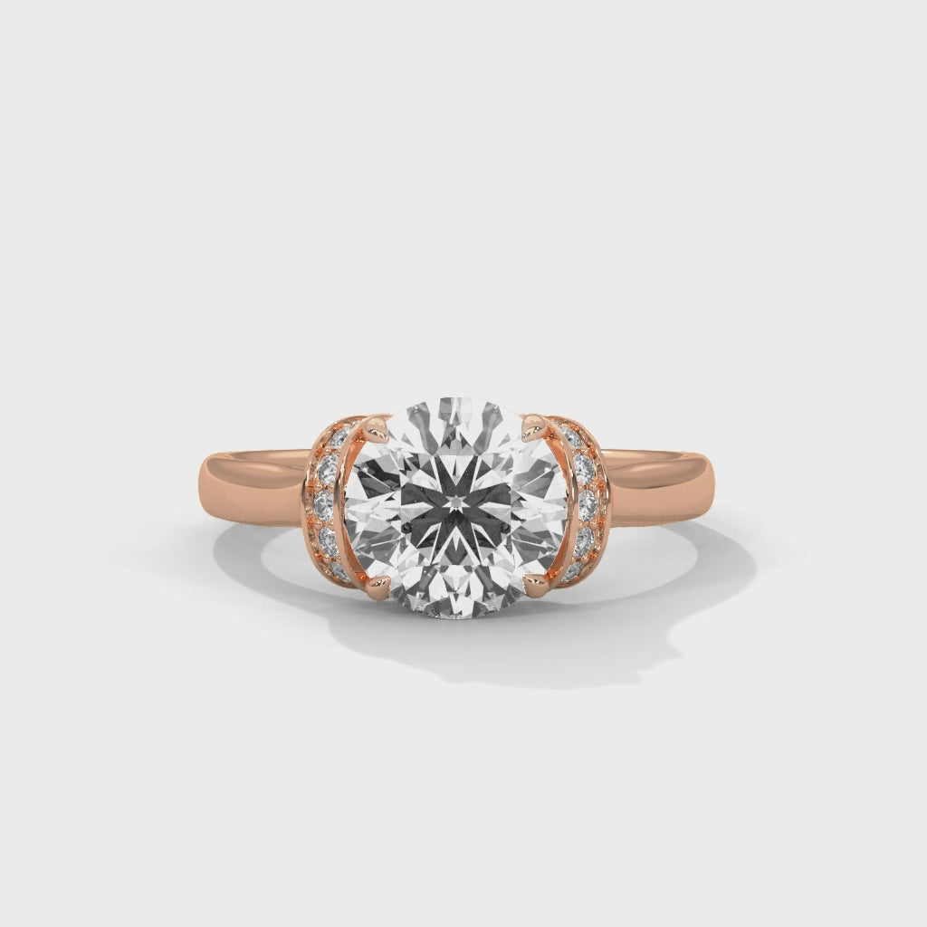 Classic Round Diamond Engagement Ring
