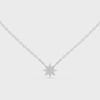 1Diamond Starburst Pendant Necklace