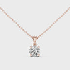 1Classic Round Diamond Solitaire Pendant