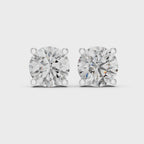 Classic Round Diamond Stud Earrings