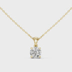 1Classic Round Diamond Solitaire Pendant