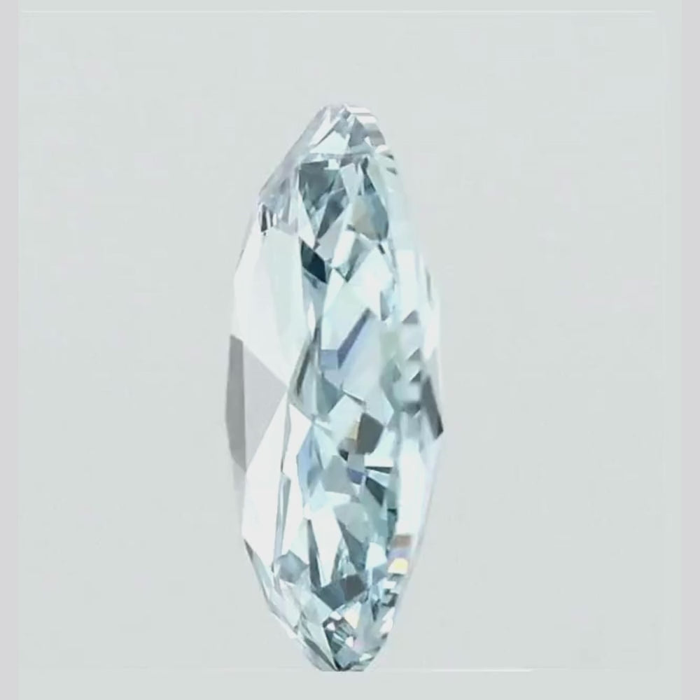 1.71 CT Fancy Intense Blue Lab Grown Diamond | Round Modified Brilliant | IGI