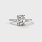 Round Diamond Twisted Solitaire Engagement Ring