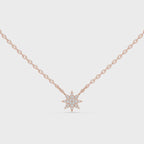 1Diamond Starburst Pendant Necklace
