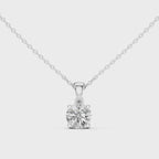 1Classic Round Diamond Solitaire Pendant