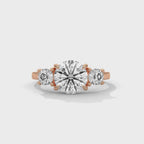 Three Stone Round Diamond Engagement Ring