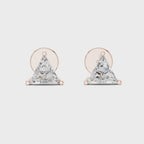 Triangle Diamond Stud Earrings