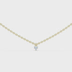 1Minimal Diamond Drop Pendant Necklace